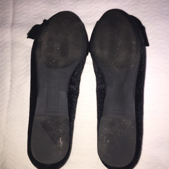 Fioni Black Bow Velvet Flats 9.5 - Picture 10 of 10